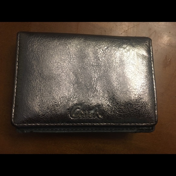 Coach Handbags - Silver Coach Wallet